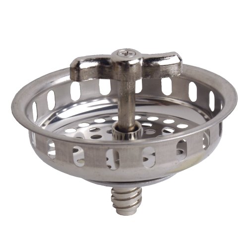 DANCO Twist Tight Kitchen Sink Basket Strainer, 3-1/2 Inch, Chrome, 1-Pack (86800)