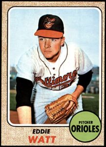 1968 topps # 186 eddie watt baltimore orioles (baseball card) ex orioles