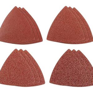 Genesis GAMT701 Universal 12-Piece Hook-and-Loop Sandpaper Assortment with 3 60-Grit, 3 80-Grit, 3 120-Grit, and 3 240-Grit