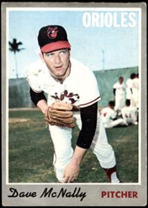 1970 topps # 20 dave mcnally baltimore orioles (baseball card) dean's cards 2 - good orioles