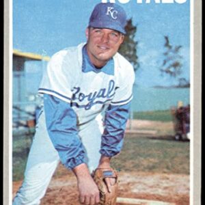 1970 Topps # 471 Chris Zachary Kansas City Royals (Baseball Card) NM Royals