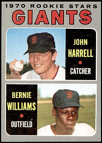 1970 Topps # 401 Giants Rookies Bernie Williams/John Harrell San Francisco Giants (Baseball Card) VG/EX Giants