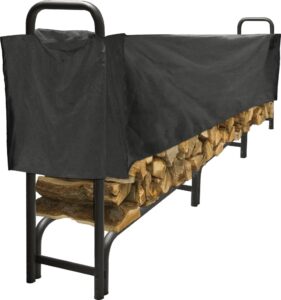 pleasant hearth - premium heavy duty log rack cover, 12 feet, short cover
