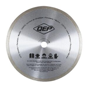 QEP 8" Continuous Rim Diamond Blade - For Wet Cutting of Ceramic Tile