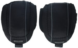 mcguire-nicholas non-marring knee pads, premium eva foam construction knee pads for flooring, construction, painting, welding, plumbing, black/gray (22377-3)