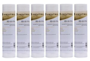 (package of 6) pentek pd-10-934 sediment water filter (sold individually)