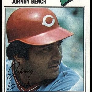 1977 Topps # 70 Johnny Bench Cincinnati Reds (Baseball Card) EX Reds