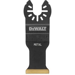 dewalt oscillating tool blade, titanium nitride coated, metal cutting (dwa4209) , black