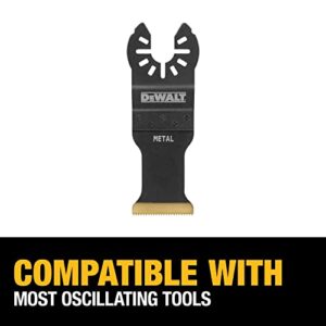 DEWALT Oscillating Tool Blade, Titanium Nitride Coated, Metal Cutting (DWA4209) , Black