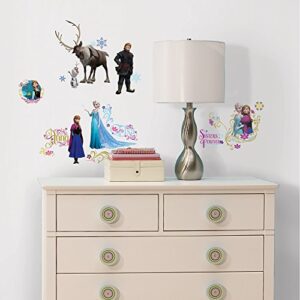RoomMates RMK2361SCS Disney Frozen Elsa and Anna Peel and Stick Wall Decals 1.3 " x 1.2 " to 12.34 " x 13.9 "
