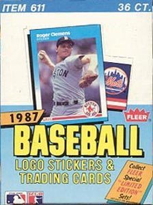 1987 fleer baseball box (36 pk hobby)