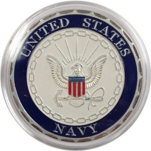 spinettis united states navy military challenge coin silver