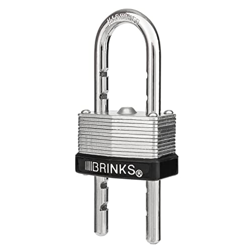 BRINKS 172-40061 Laminated Steel Padlock with Adjustable Shackle, 40mm