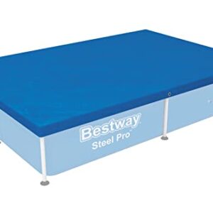 Bestway Flowclear Swimming Pool Cover for Rectangular Steel Pro Pools, Multiple Sizes