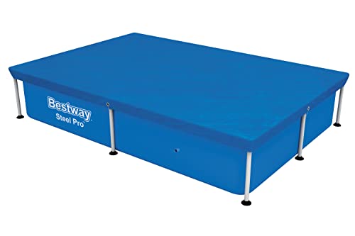 Bestway Flowclear Swimming Pool Cover for Rectangular Steel Pro Pools, Multiple Sizes