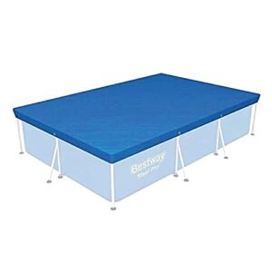 bestway 58106 above ground pool cover, 118-inch by 79-inch, blue