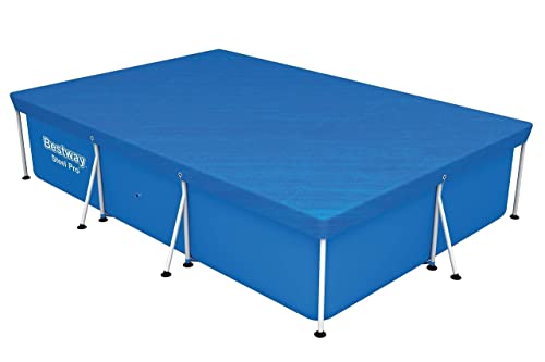 Bestway 58106 Above Ground Pool Cover, 118-inch by 79-inch, Blue