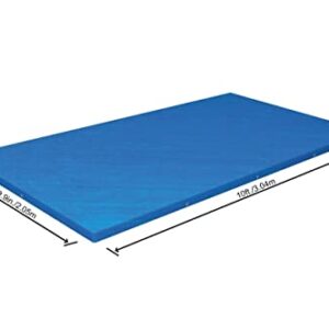 Bestway 58106 Above Ground Pool Cover, 118-inch by 79-inch, Blue