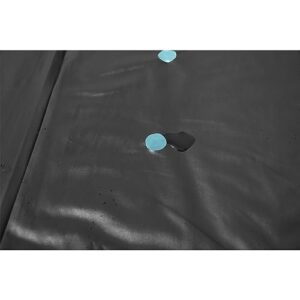 Bestway Round PVC 16 Foot Pool Cover for Above Ground Pro Frame Pools with Drain Holes and Secure Tie-Down Ropes, Black (Cover Only)