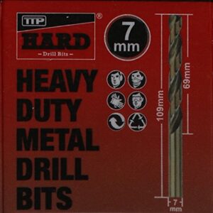 TTP HARD drills Bit 7mm 1 X Metric Drill Bit Cobalt for Drilling Harder Metals Stainless Chrome Aluminum Cast Iron