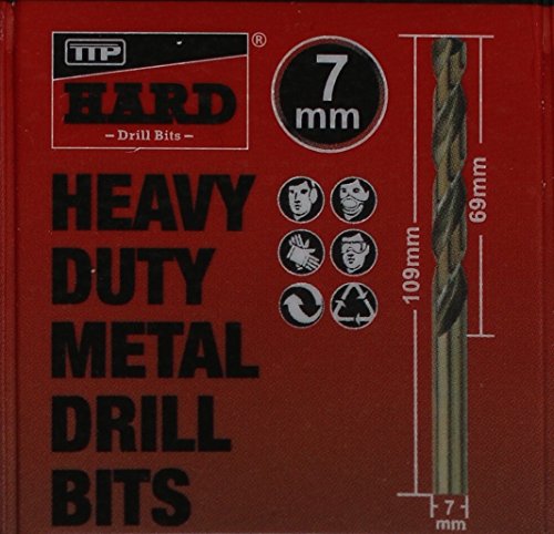 TTP HARD drills Bit 7mm 1 X Metric Drill Bit Cobalt for Drilling Harder Metals Stainless Chrome Aluminum Cast Iron