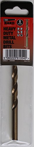 TTP HARD drills Bit 8mm 1 X Metric Drill Bit Cobalt for Drilling Harder Metals Stainless Chrome Aluminum Cast Iron