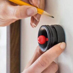 StudPoP"Original" Magnetic Stud Finder.Finds metal fasteners holding the wall board to the studs.Unique 1" diam moving magnet gives both an audible click and a visual movement when fastener is found