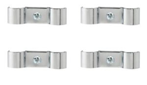 quantum storage pcl1-4 1/2" 4-pack post clamps to join wire shelving units, chrome finish, , 5" width x 5" length x 5" height