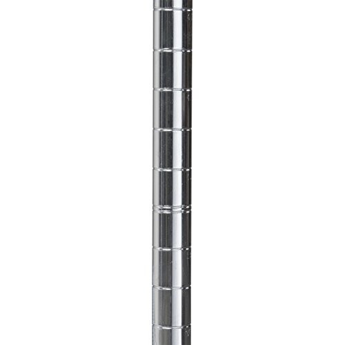 Akro-Mils AWP63UPRIGHT 63-Inch NSF Certified Industrial Grade Chrome Wire Shelf System Upright Leg Post Poles, (4 Pack)