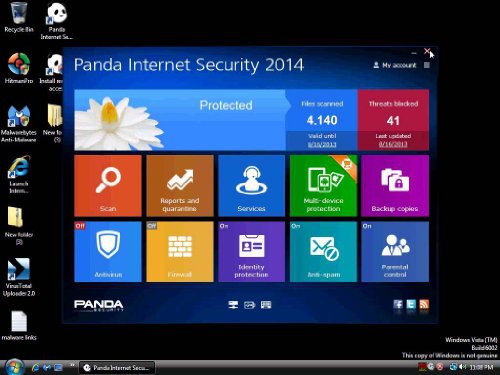 Panda Internet Security 2014 - 3 License - Internet Security - 1 Year Mini Box - Pc