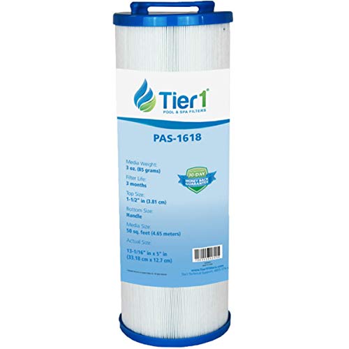 Tier1 Pool & Spa Filter Cartridge | Replacement for Waterway 817-4050, Teleweir 50, Pleatco PWW50L, PWW50L-M, FC-0172, 4CH-949 and More | 50 sq ft Pleated Fabric Filter Media