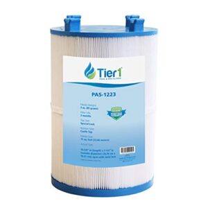 tier1 pool & spa filter cartridge | replacement for dimension one 1561-00, pleatco pdo75-2000, fc-3059, c-7367, aladdin 17541 and more | 75 sq ft pleated fabric filter media