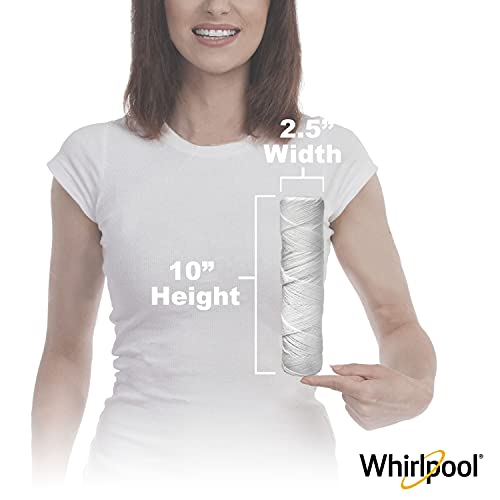 Whirlpool Whole Home String Wound Sediment Filters WHKF-WHSW, NSF Certified 5-Micron Filtration, 2-Pack, Standard Capacity Reduces Sand, Sil, Silt, Rust, and Protects Dishwasher and Laundry Appliances