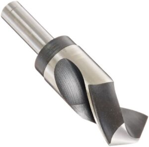 michigan drill 303 series high-speed steel reduced shank drill bit, round shank, spiral flute, 118 degrees conventional point, 1-13/64" size (pack of 1)