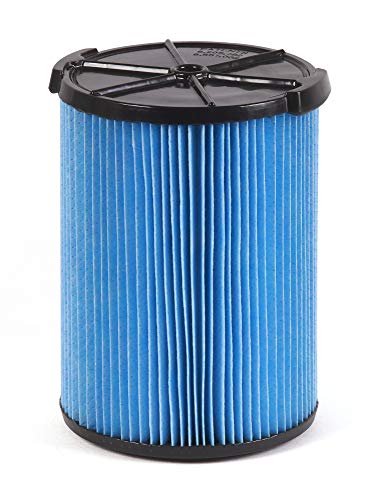 WORKSHOP Wet/Dry Vacs Vacuum Filter WS22200F Fine Dust Wet/Dry Vacuum Filter (Single Shop Vacuum Cleaner Filter Cartridge) For WORKSHOP 5-Gallon To 16-Gallon Shop Vacuum Cleaners