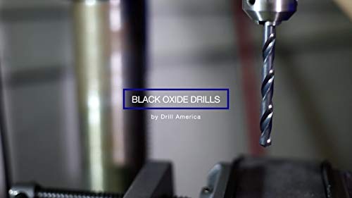 Drill America #43 High Speed Steel Black Oxide Drill Bit (Pack of 12), DWDN Series