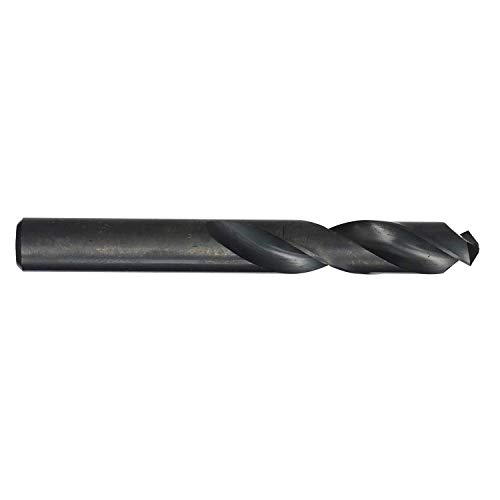 Drill America 3/8" High Speed Steel Heavy Duty Split Point Stub Drill Bit (Pack of 6), DWDST Series