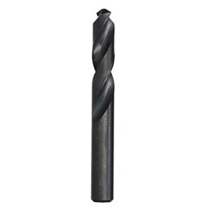 Drill America 3/8" High Speed Steel Heavy Duty Split Point Stub Drill Bit (Pack of 6), DWDST Series