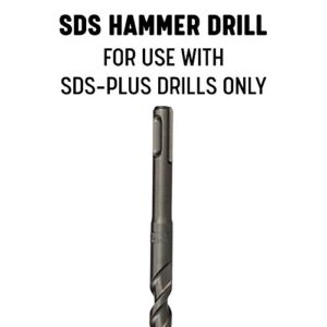 Drill America SDS588 5/8" x 8" SDS-Plus Hammer Bit Drill Bit, SDS Series