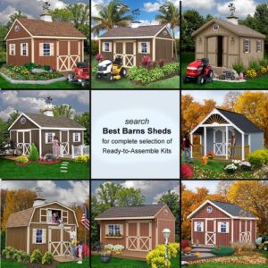 Best Barns Fairview 12' X 16' Wood Shed Kit