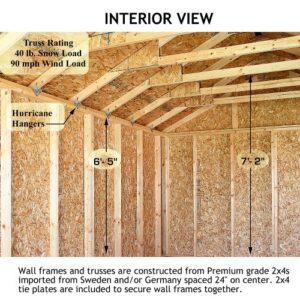 Best Barns Fairview 12' X 16' Wood Shed Kit