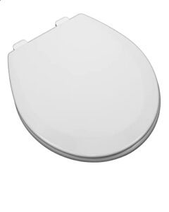 proflo pftswec1000wh pftswec1000 round closed-front toilet seat with quick release and lid