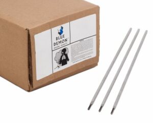 blue demon 6011 x 1/8" x 14" x 50lb carton carbon steel electrode for ac welding