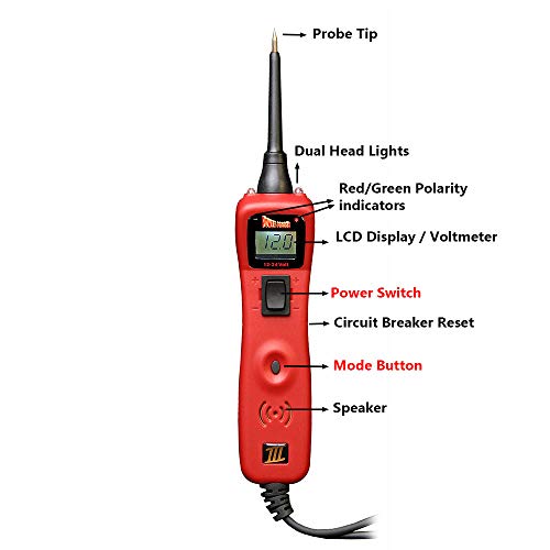 Power Probe III Circuit Tester - PP3CS in Red - Voltmeter