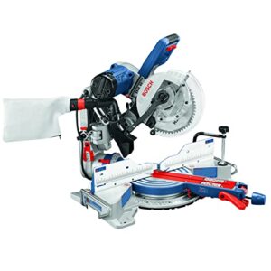 bosch cm10gd compact miter saw - 15 amp corded 10 in. dual-bevel sliding glide miter saw with 60-tooth carbide saw blade