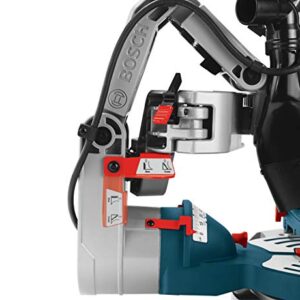 BOSCH CM10GD Compact Miter Saw - 15 Amp Corded 10 In. Dual-Bevel Sliding Glide Miter Saw with 60-Tooth Carbide Saw Blade