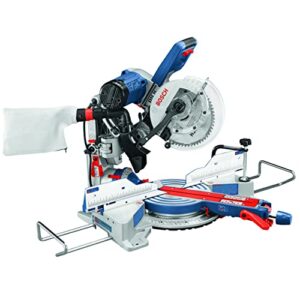 BOSCH CM10GD Compact Miter Saw - 15 Amp Corded 10 In. Dual-Bevel Sliding Glide Miter Saw with 60-Tooth Carbide Saw Blade