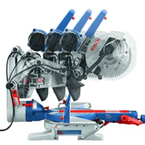 BOSCH CM10GD Compact Miter Saw - 15 Amp Corded 10 In. Dual-Bevel Sliding Glide Miter Saw with 60-Tooth Carbide Saw Blade