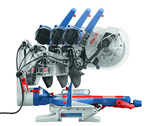 BOSCH CM10GD Compact Miter Saw - 15 Amp Corded 10 In. Dual-Bevel Sliding Glide Miter Saw with 60-Tooth Carbide Saw Blade