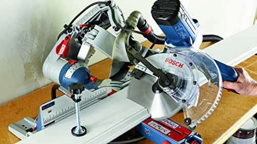 BOSCH CM10GD Compact Miter Saw - 15 Amp Corded 10 In. Dual-Bevel Sliding Glide Miter Saw with 60-Tooth Carbide Saw Blade